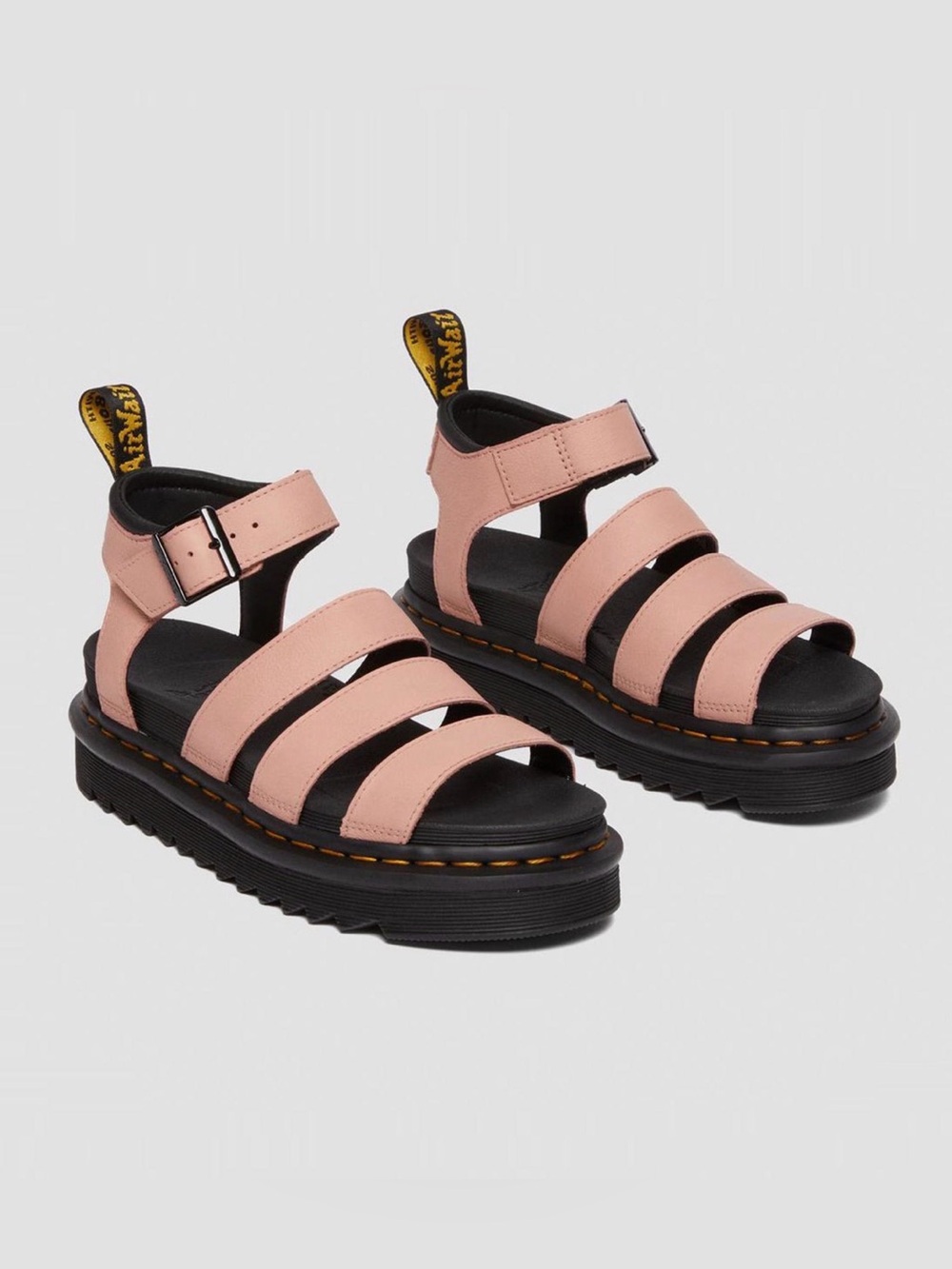 Dr. Martens Blaire AW004 Peach Pink Leather Platform Sandals Women’s 8 NWOB